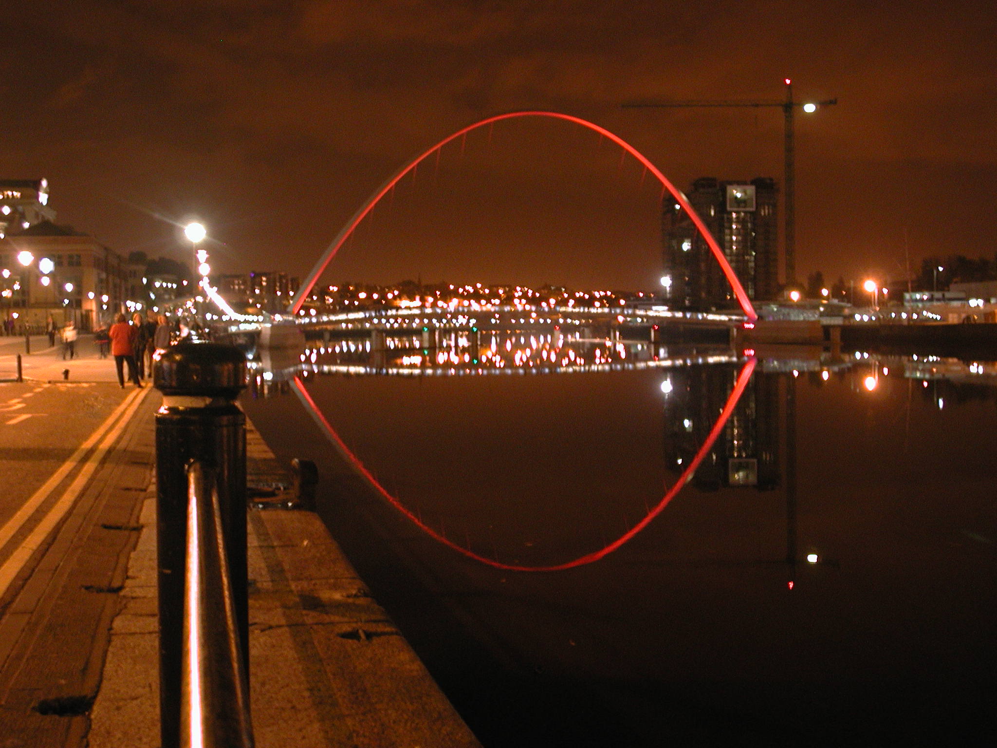 The same bridge in Newcastle, UK